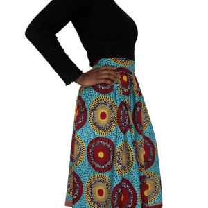Pleated Midi Circle Skirt