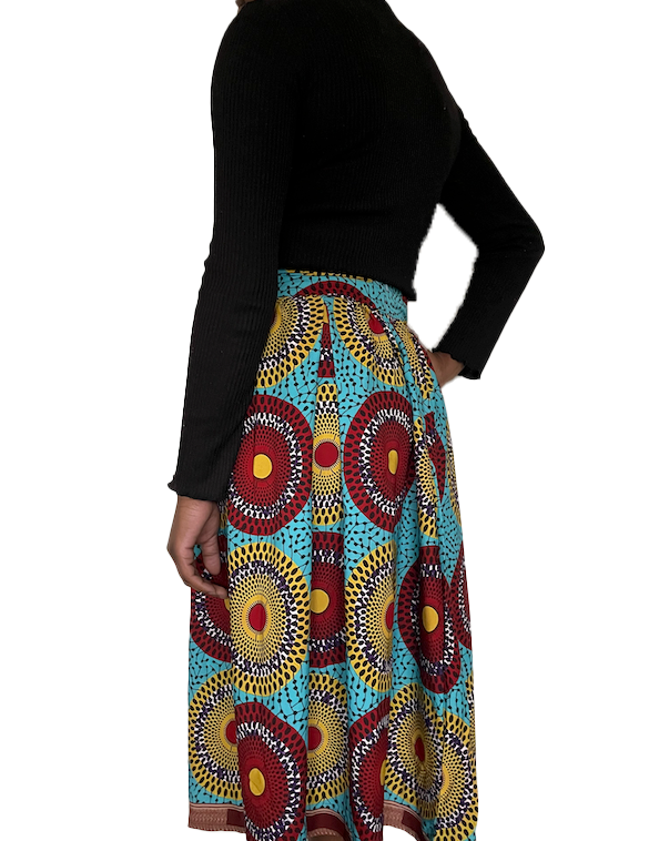 Pleated Midi Circle Skirt - Image 2